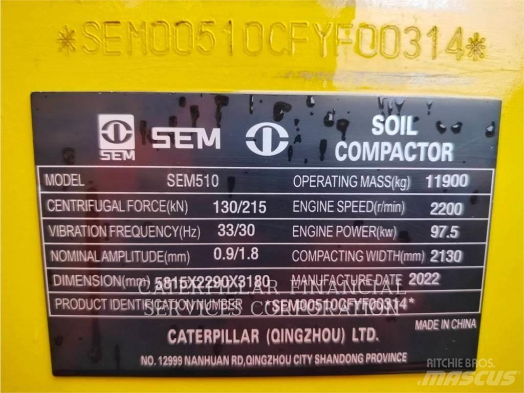 CAT SEM510 Single drum rollers