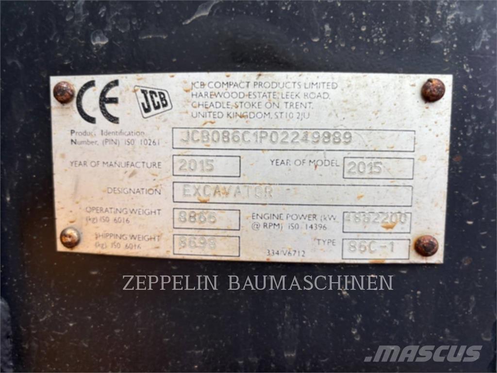 JCB 86C Crawler excavators