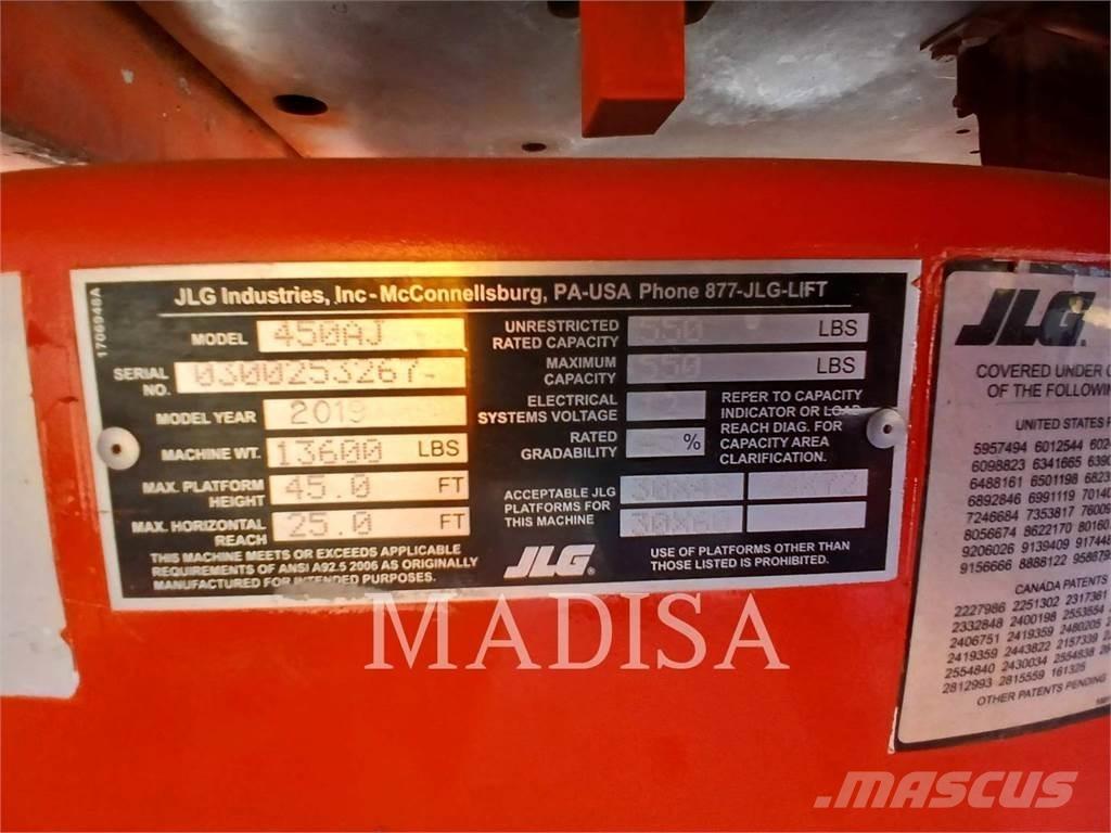 JLG 450AJ 4WD Articulated boom lifts
