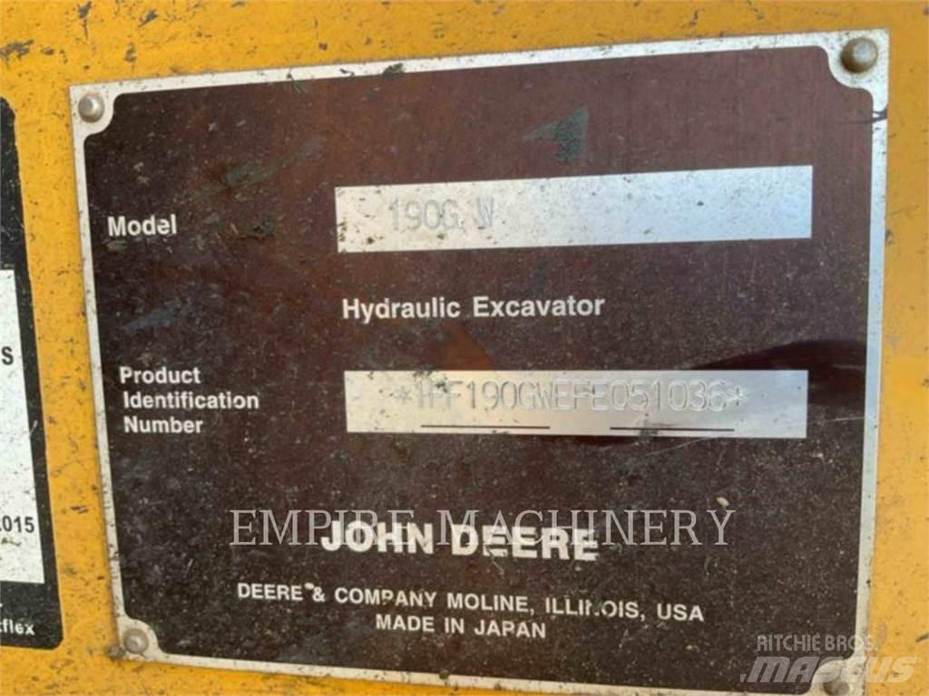John Deere 190G Crawler excavators