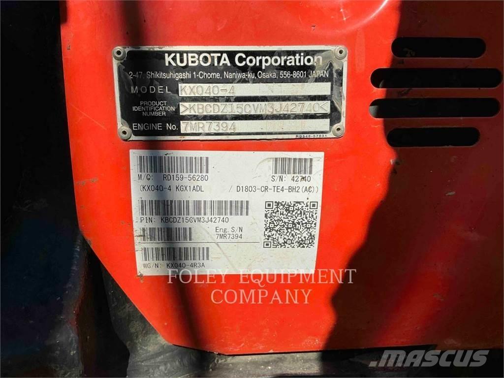 Kubota KX040-4 Crawler excavators