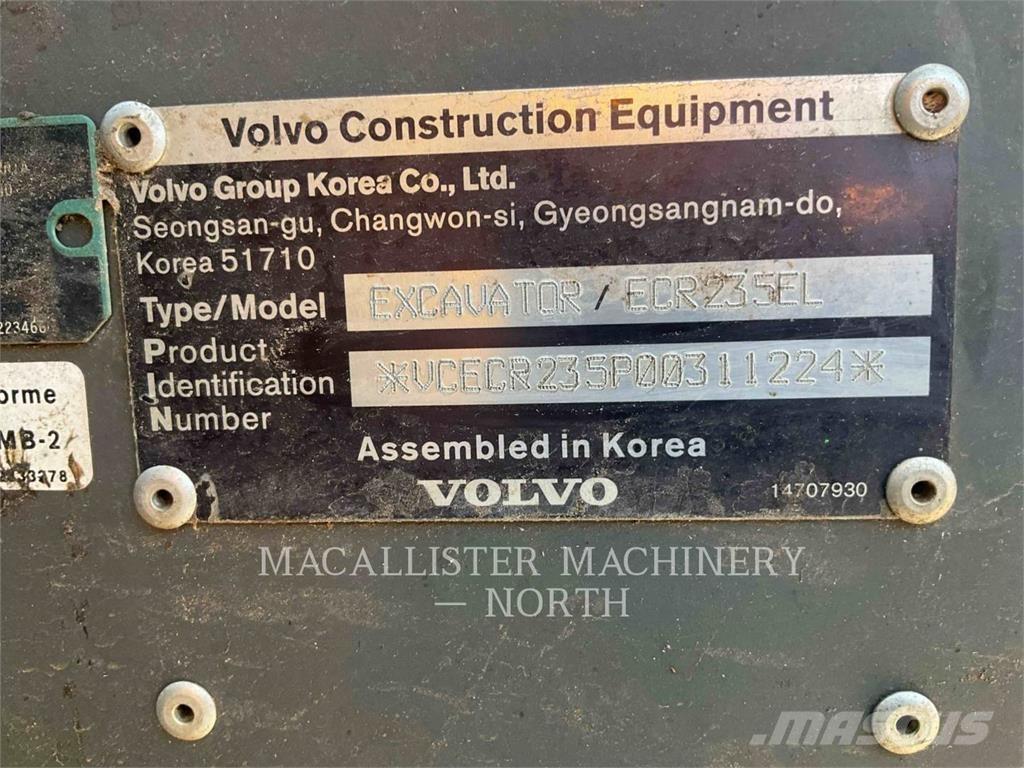 Volvo ECR235EL Crawler excavators