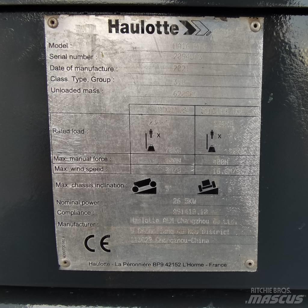 Haulotte HA16RTJ Articulated boom lifts