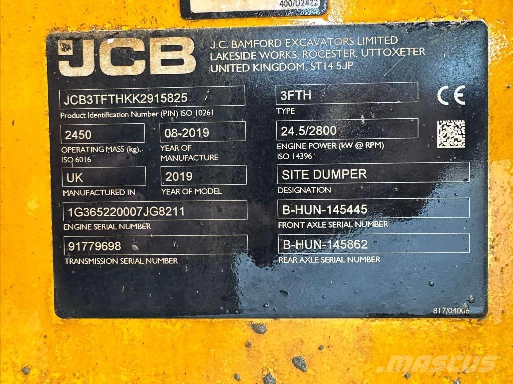 JCB 3 TFT Site dumpers