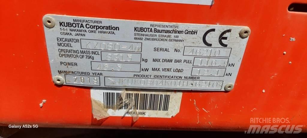 Kubota KX 080-4 Mini excavators  7t - 12t