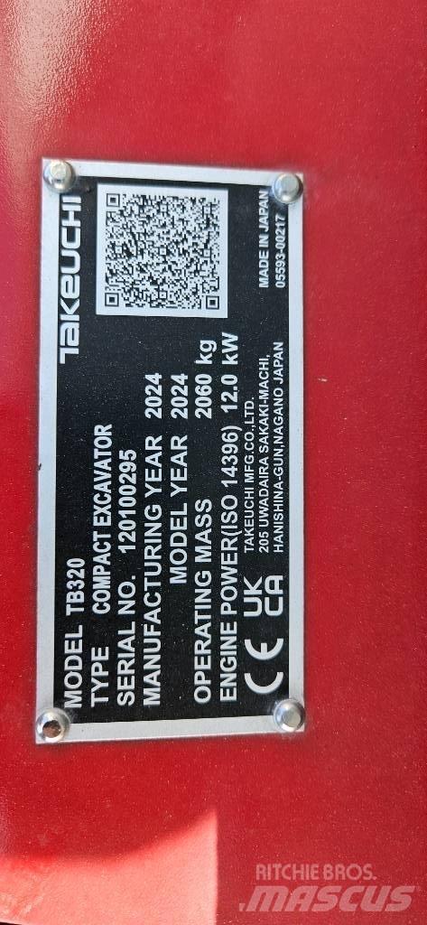 Takeuchi TB 320 Mini excavators < 7t (Mini diggers)