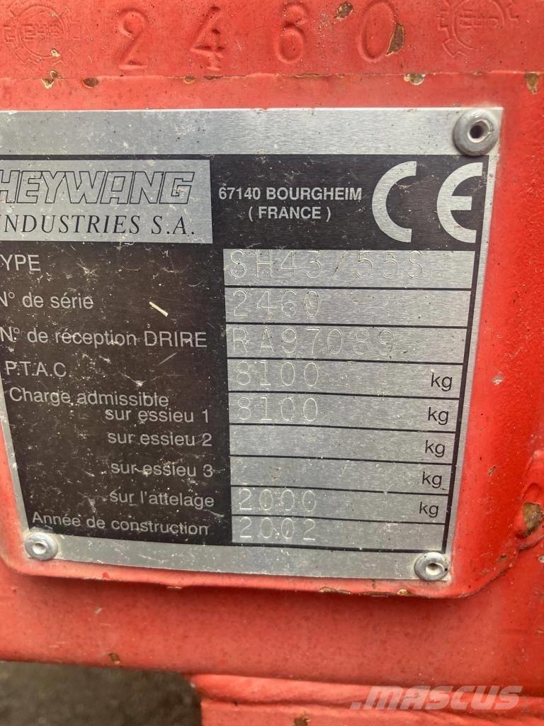 Heywang SH 43/55 S Manure spreaders