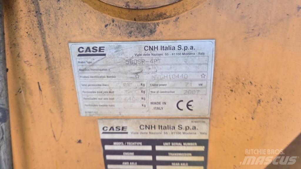 CASE 580 SR Backhoe