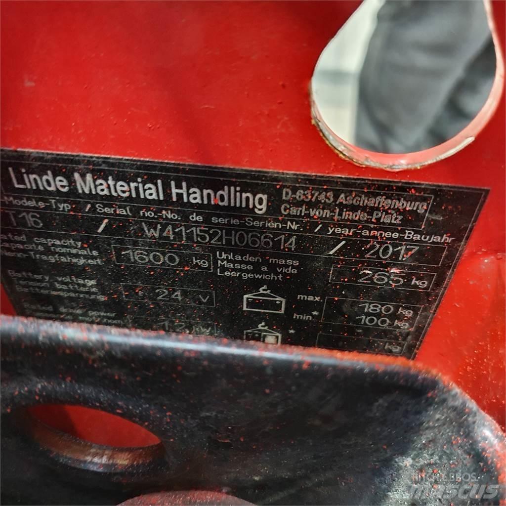 Linde T16 Low lifter