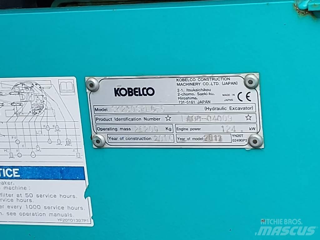 Kobelco SK230SRLC-5 Crawler excavators