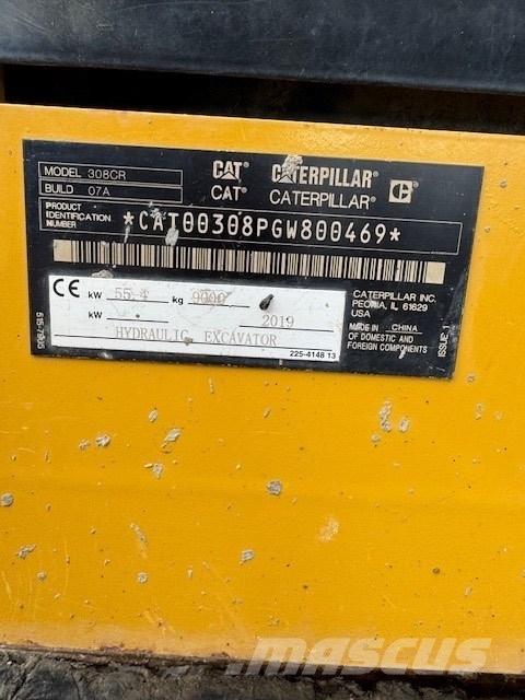 CAT 308 CR Mini excavators  7t - 12t