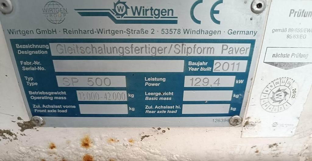 Wirtgen SP500 Asphalt pavers