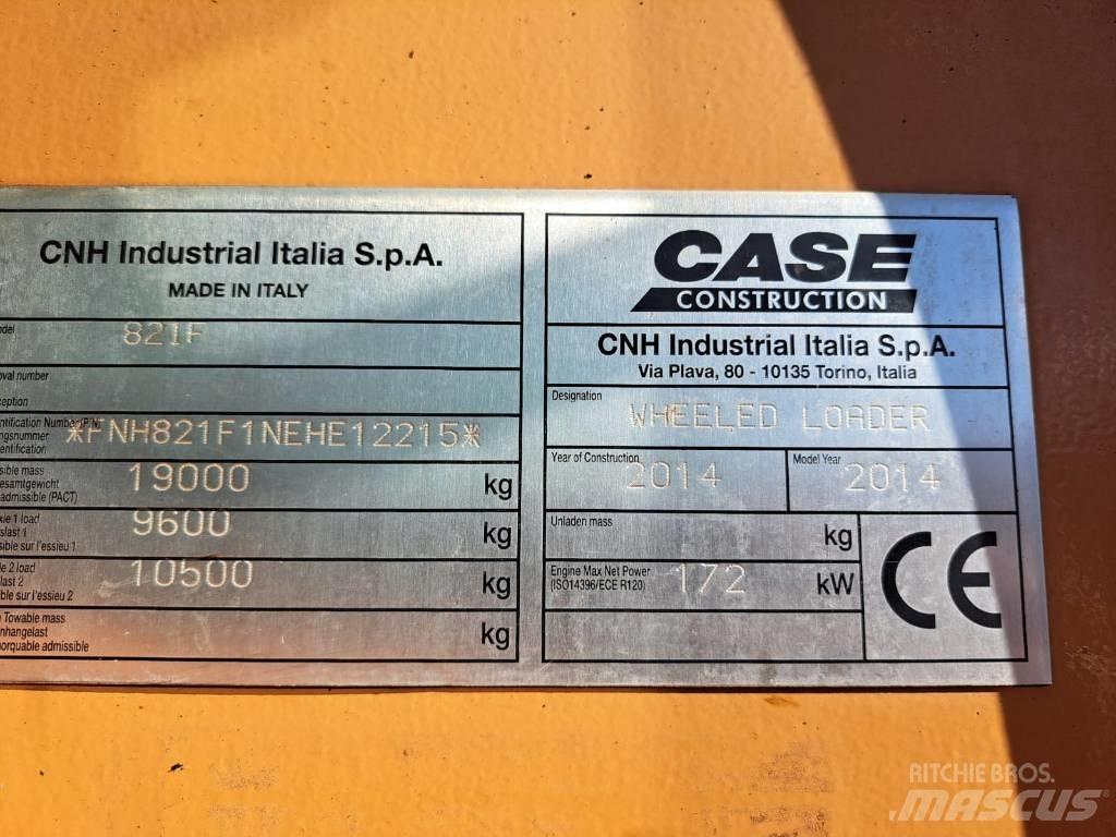 CASE 821 F Wheel loaders