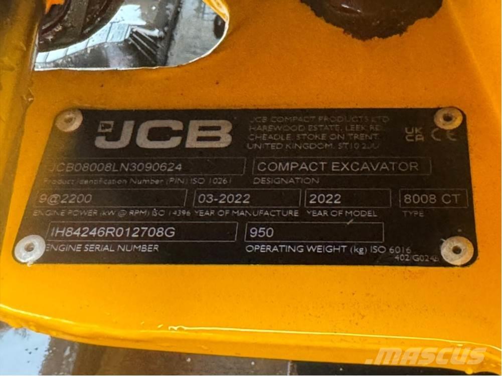 JCB MICRO 8008 Mini excavators < 7t (Mini diggers)