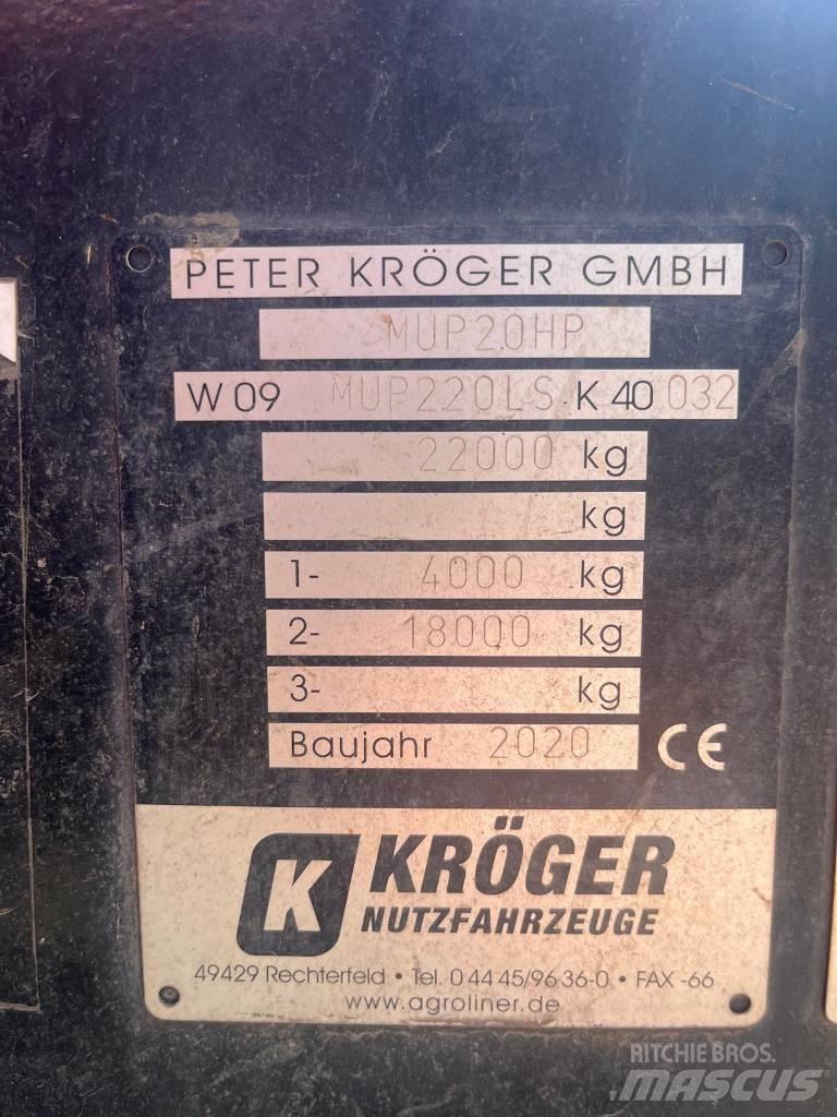 Kröger MUP 20 Tipper trucks