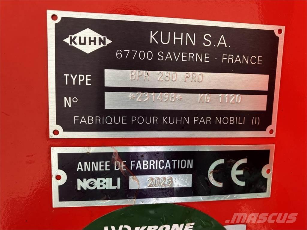 Kuhn BPR 280 Pro Pasture mowers and toppers