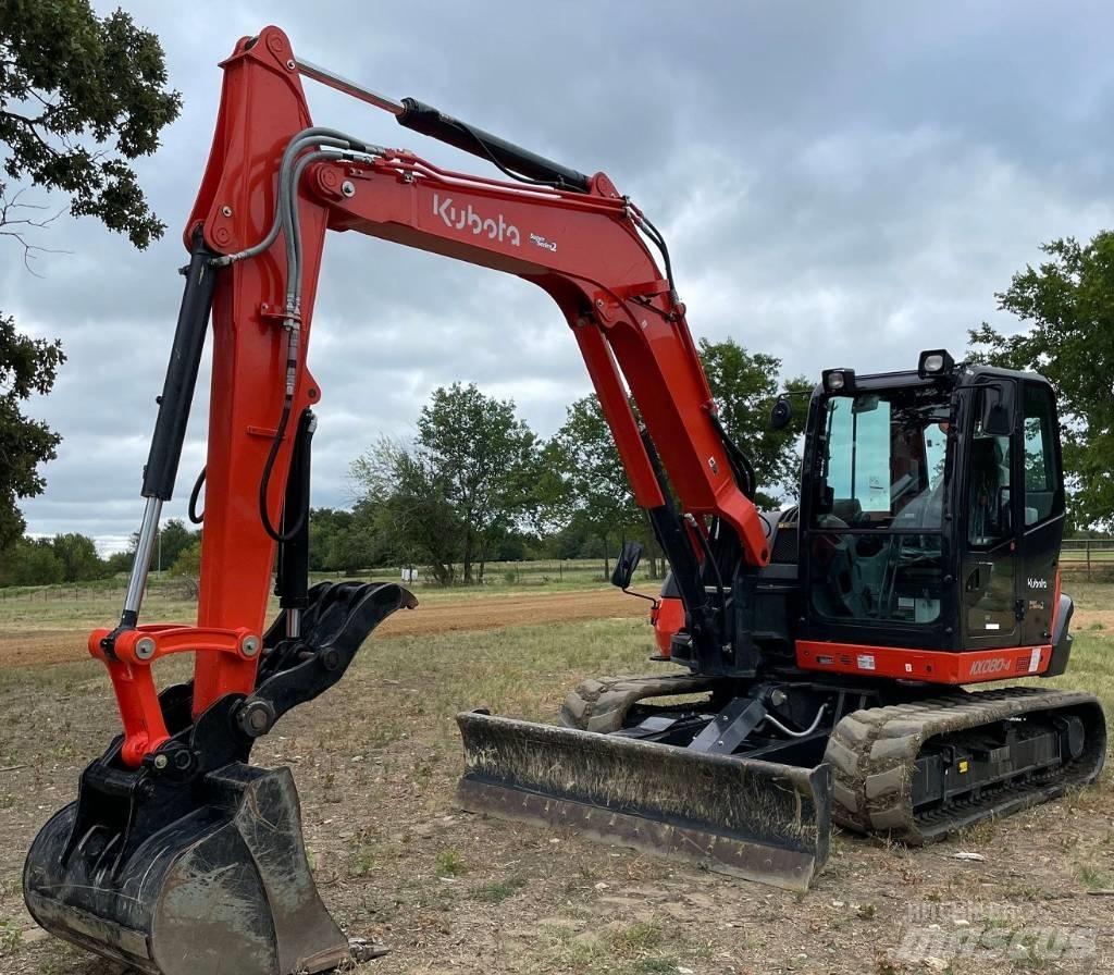 Kubota KX080-4S2 Crawler excavators