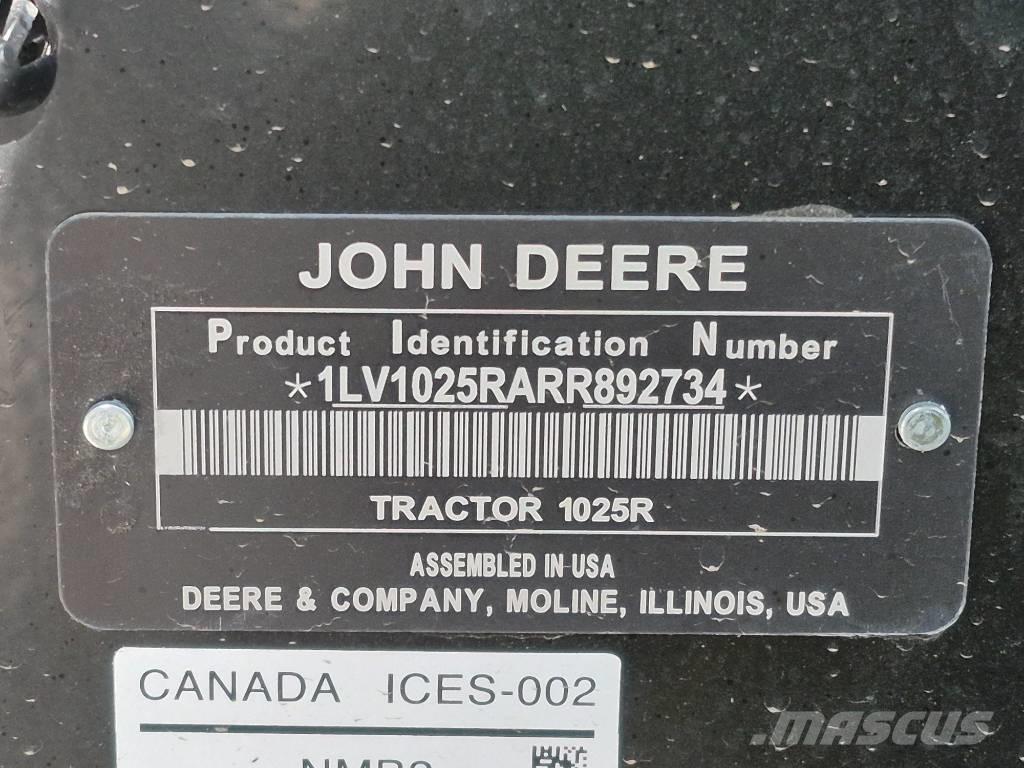 John Deere 1025 R Tractors