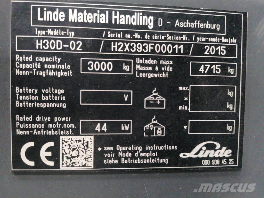 Linde H30D-02 Diesel trucks