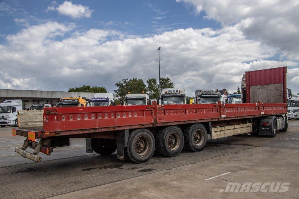 Krone SD 27 EL Flatbed/Dropside semi-trailers