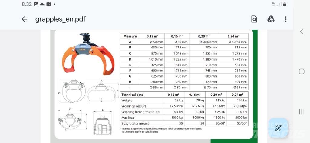 Farma Koura 0,20 Grapples