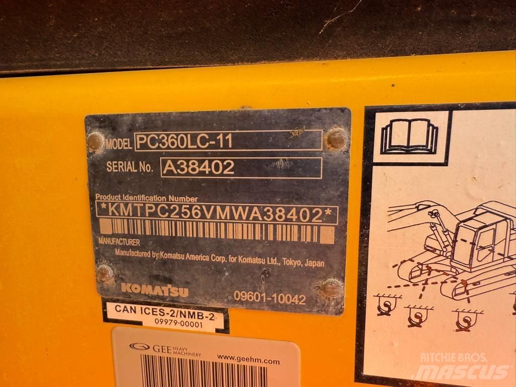 Komatsu PC360LC-11 Crawler excavators