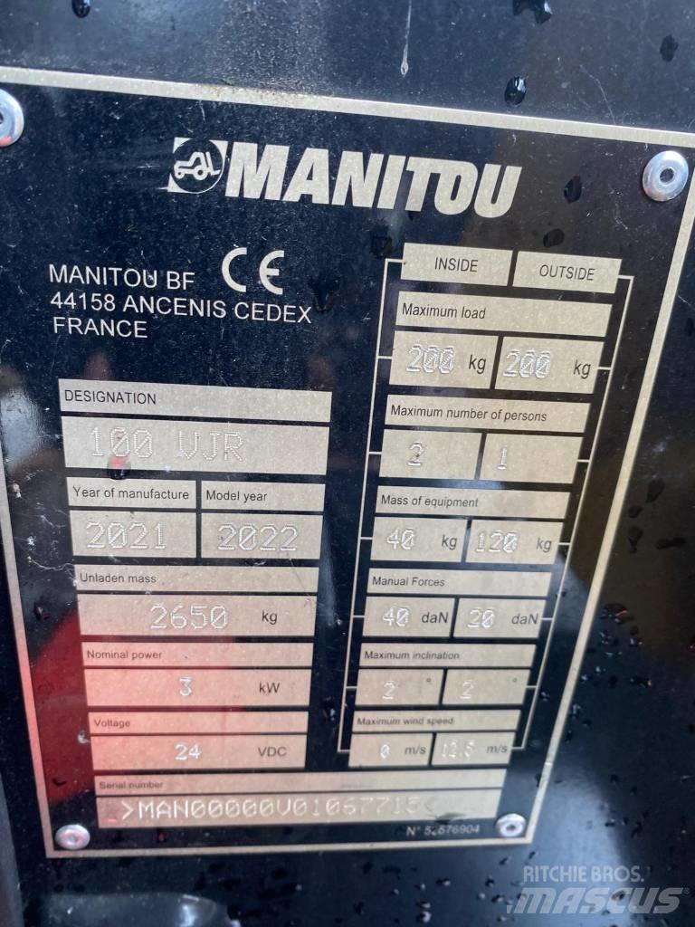 Manitou 100 VJR Used Personnel lifts and access elevators