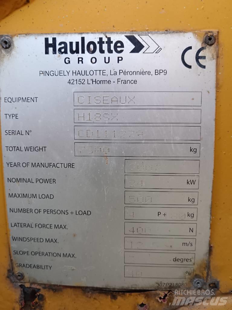 Haulotte H 18 SX Scissor lifts