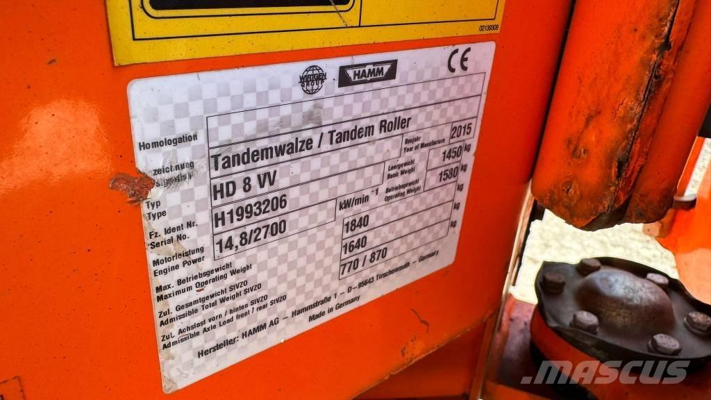 Hamm HD 8 VV Twin drum rollers