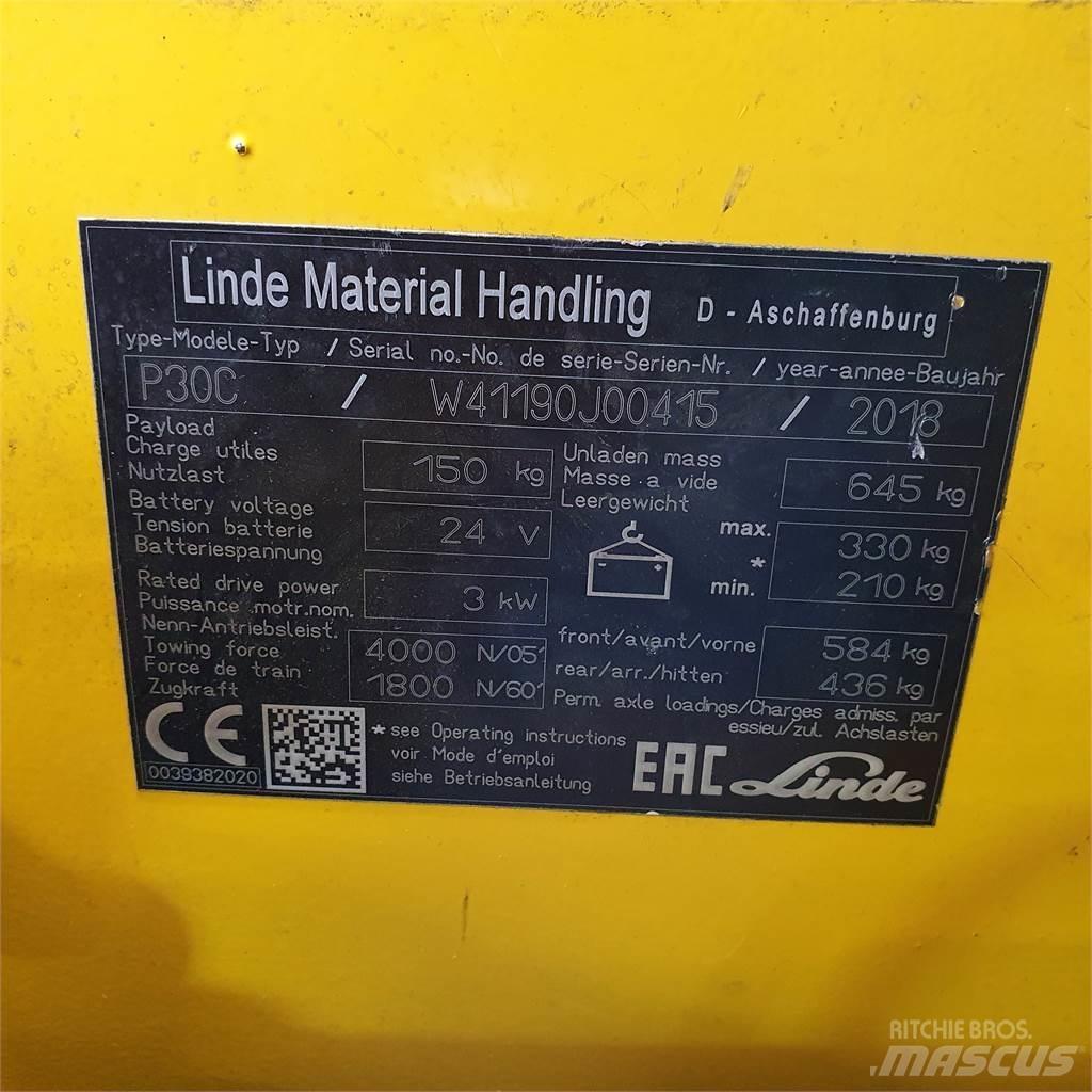 Linde P30C Tow truck