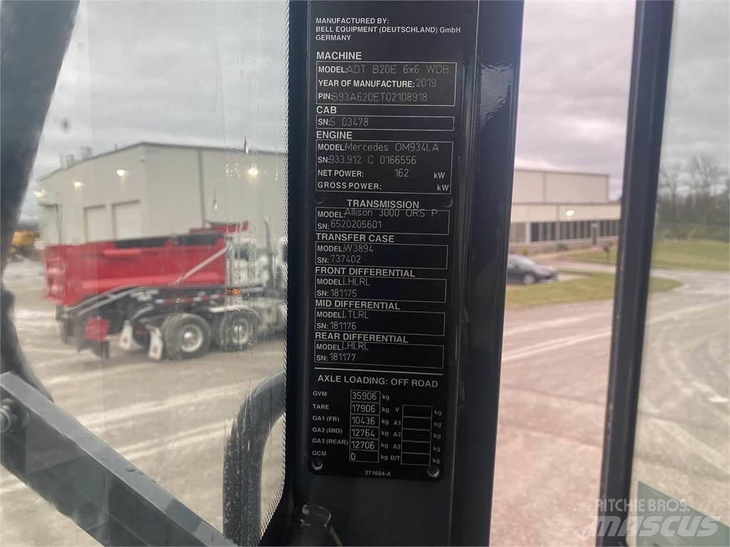 Bell B20E Articulated Haulers