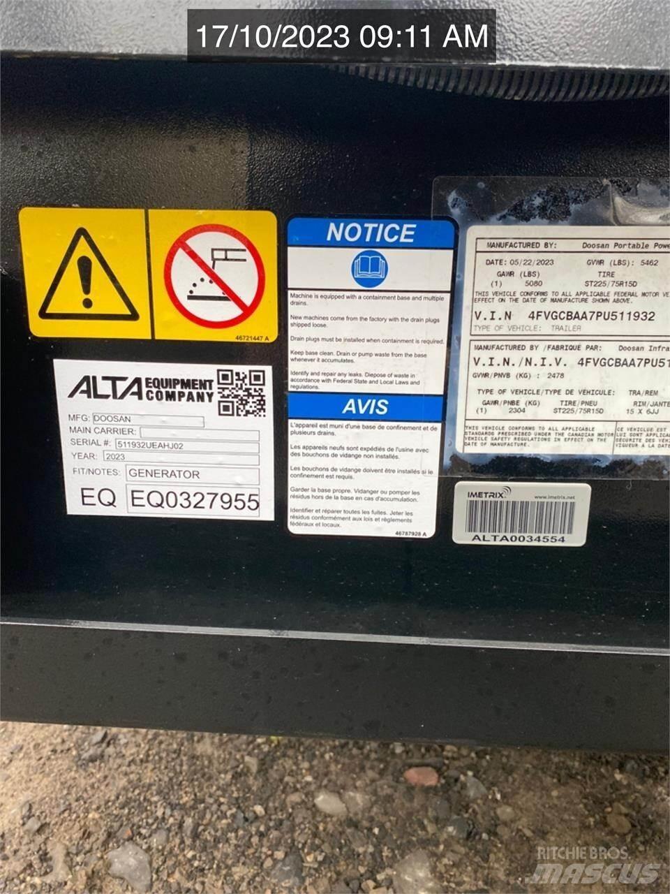 Doosan G25WDO-3A Other Generators