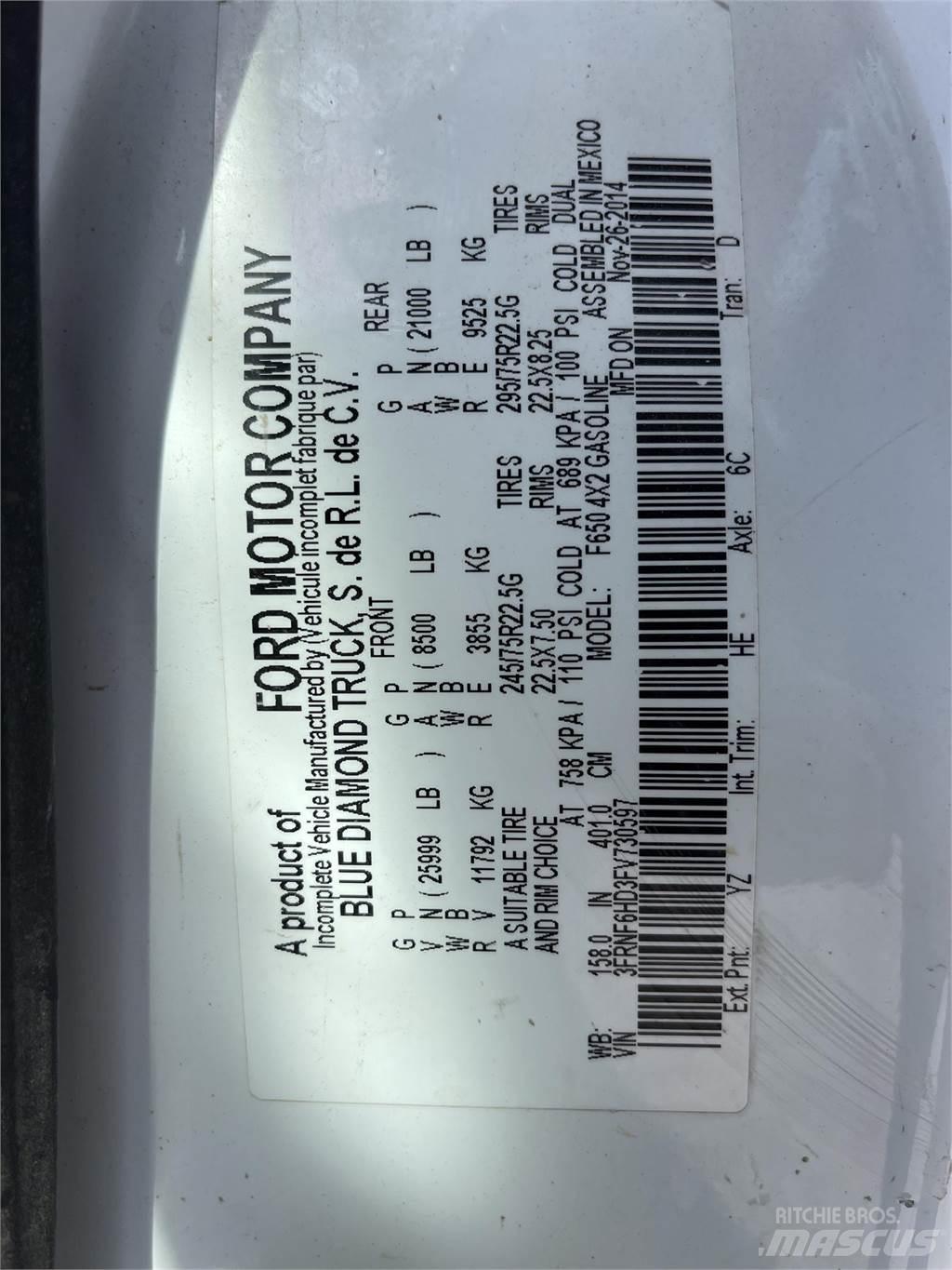 Ford F650 XL SD Water bowser