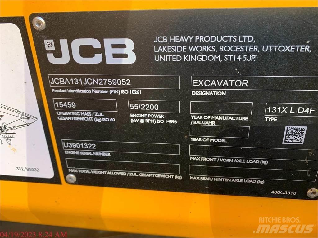 JCB 131X LC Crawler excavators