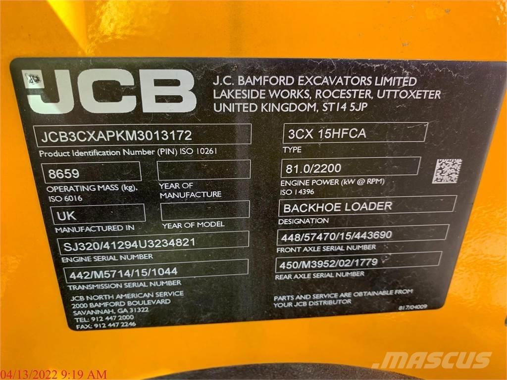 JCB 3CX15 SUPER Backhoe