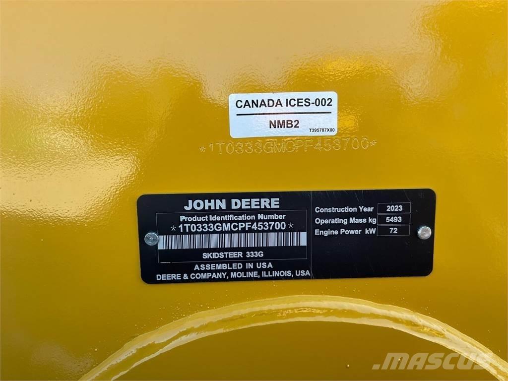 John Deere 333G Skid steer loaders