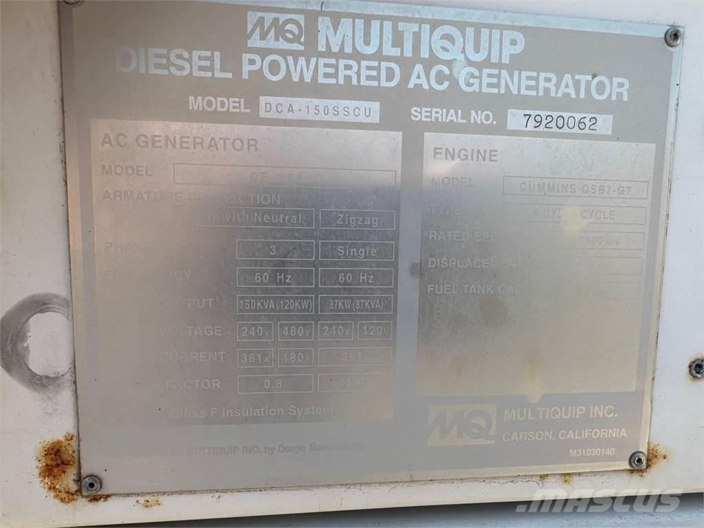 MultiQuip 150 KVA Other Generators