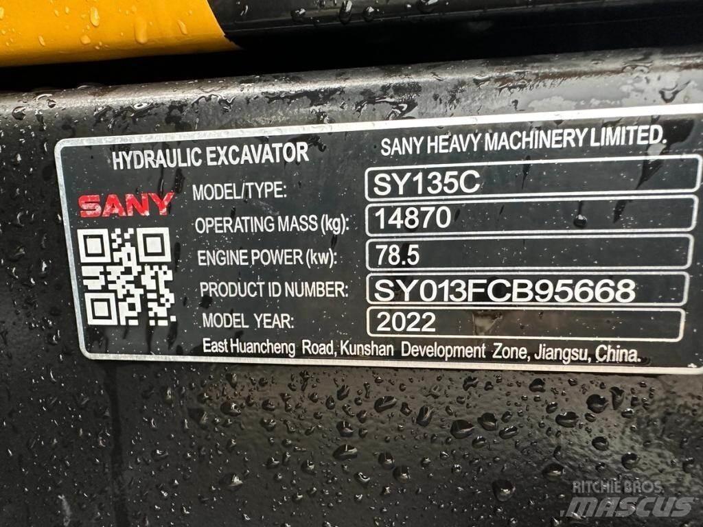 Sany SY135C Crawler excavators