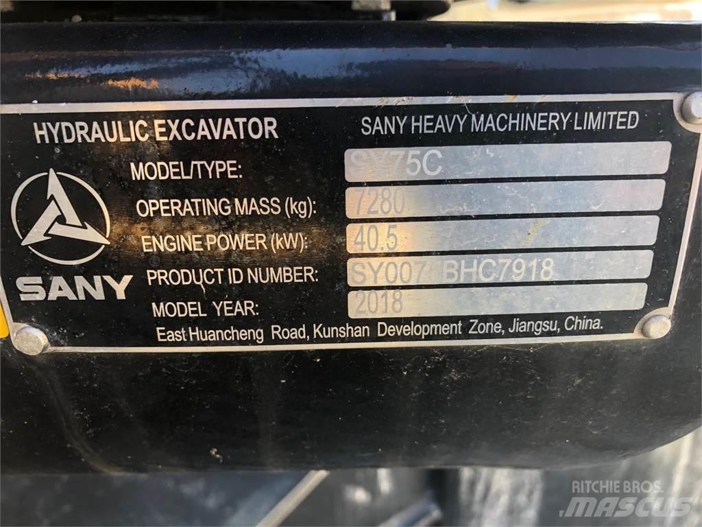 Sany SY75C Crawler excavators