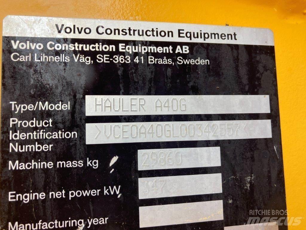 Volvo A40G Articulated Haulers