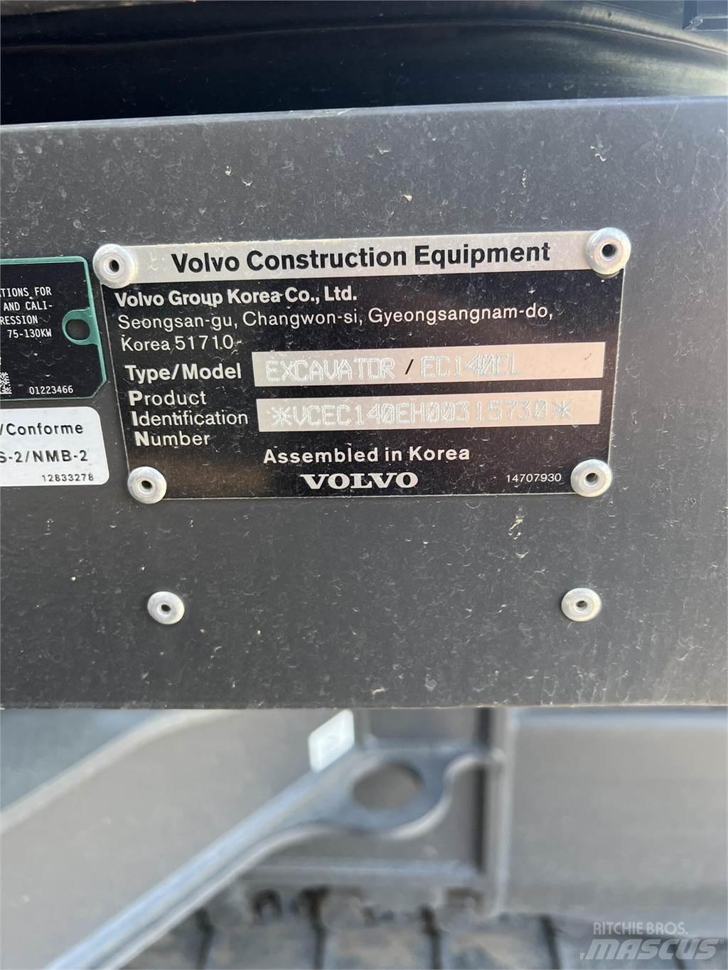 Volvo EC140EL Crawler excavators