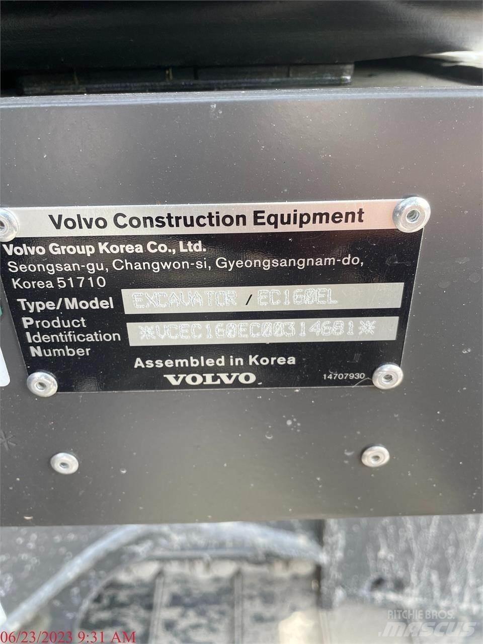 Volvo EC160EL Crawler excavators