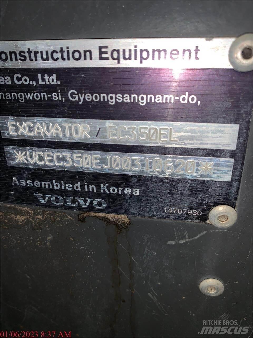 Volvo EC350EL Crawler excavators