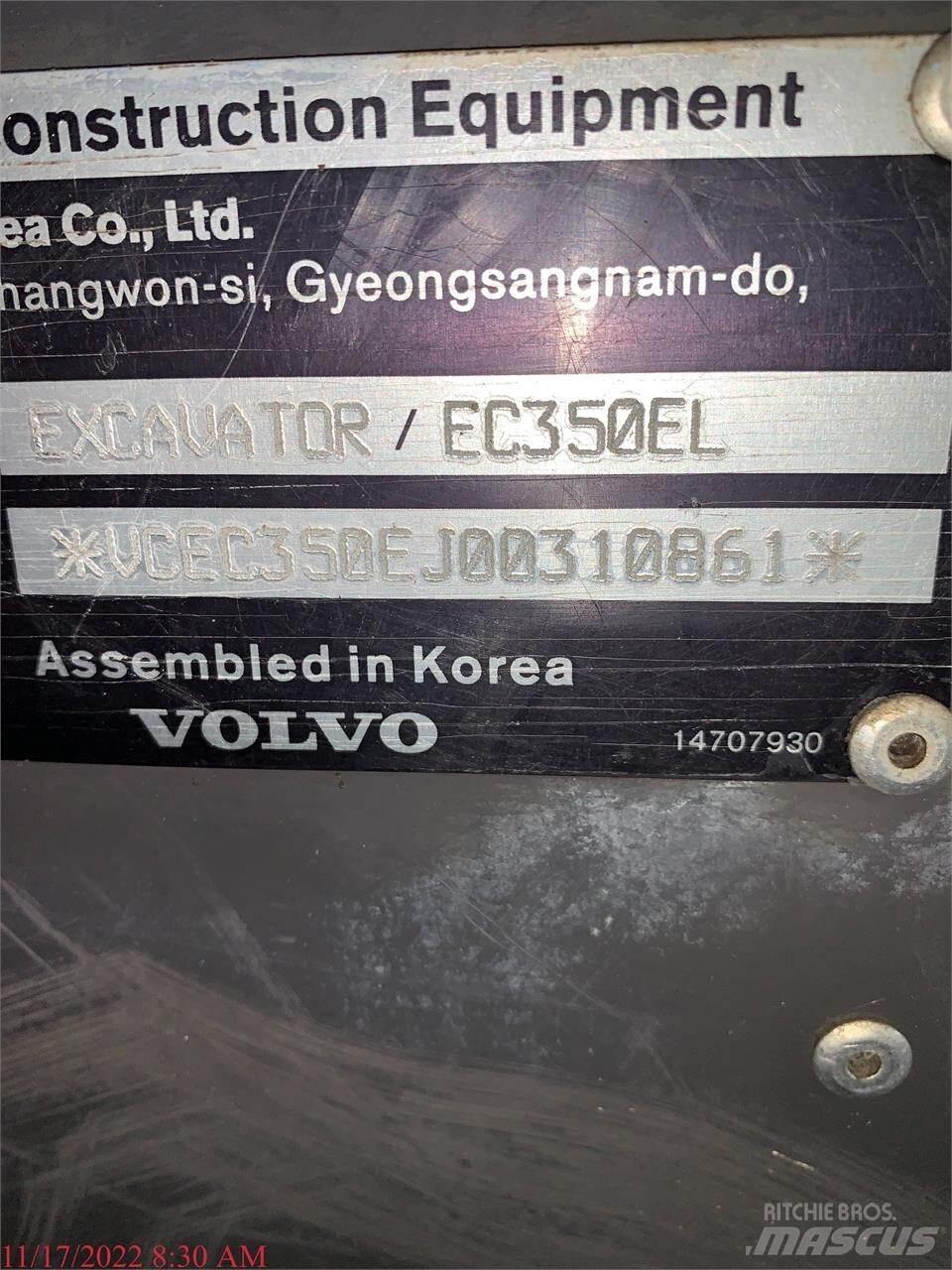 Volvo EC350EL Crawler excavators