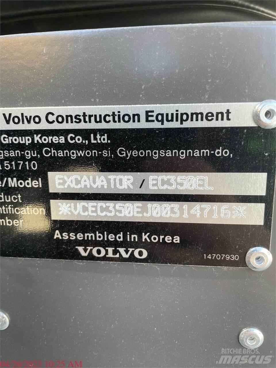 Volvo EC350EL Crawler excavators