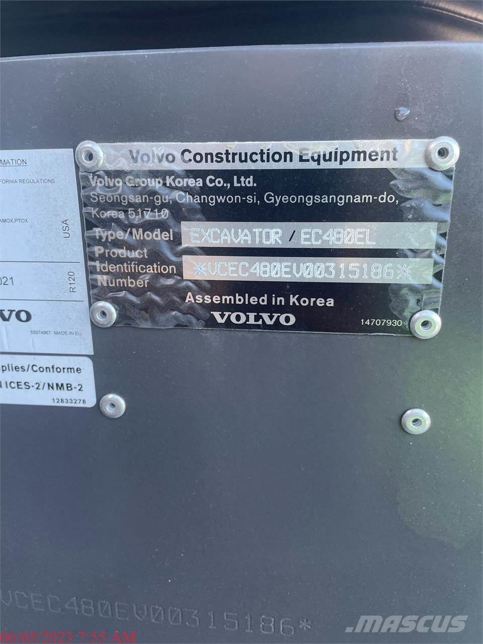 Volvo EC480EL Crawler excavators