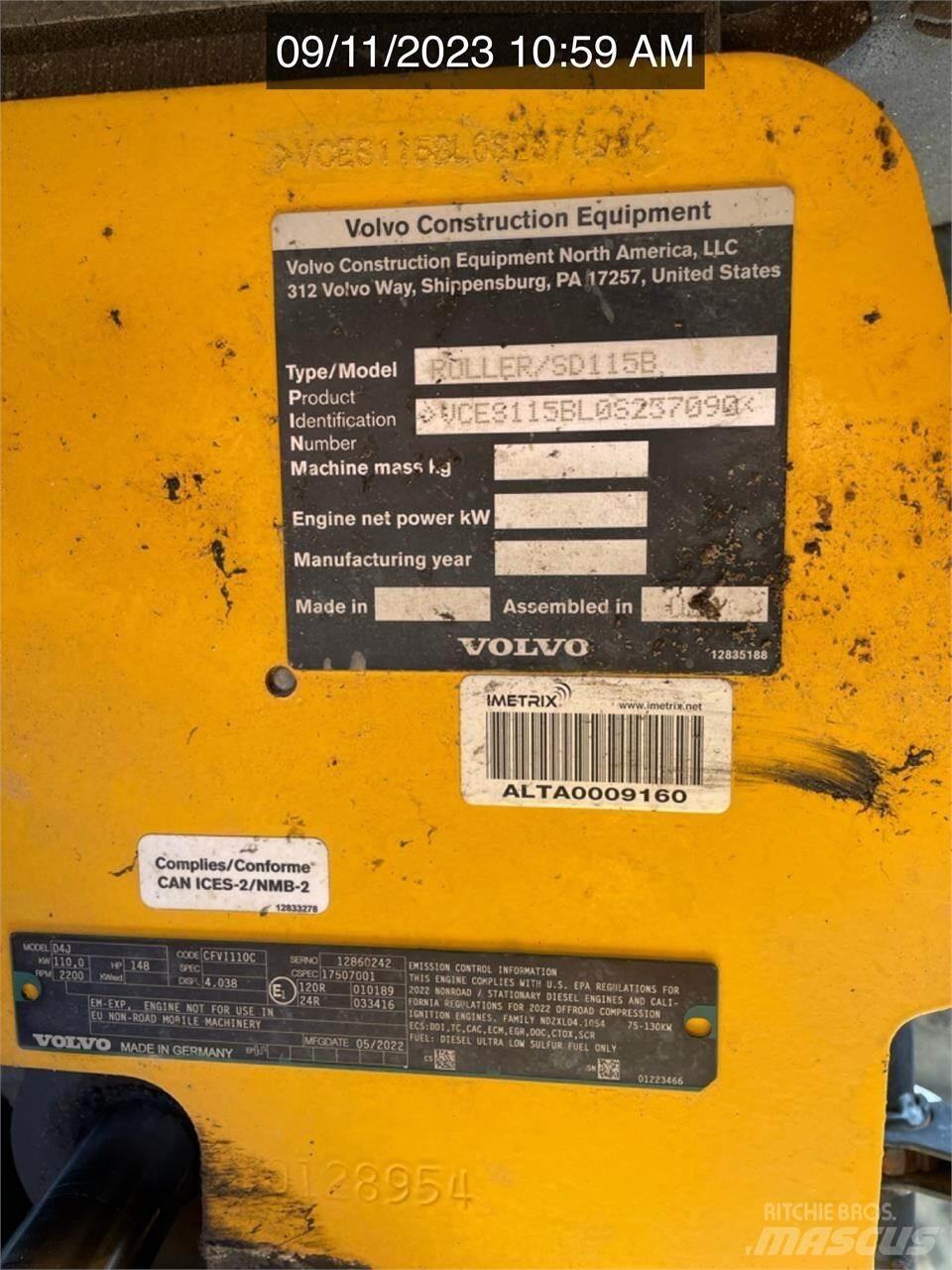 Volvo SD115B Twin drum rollers