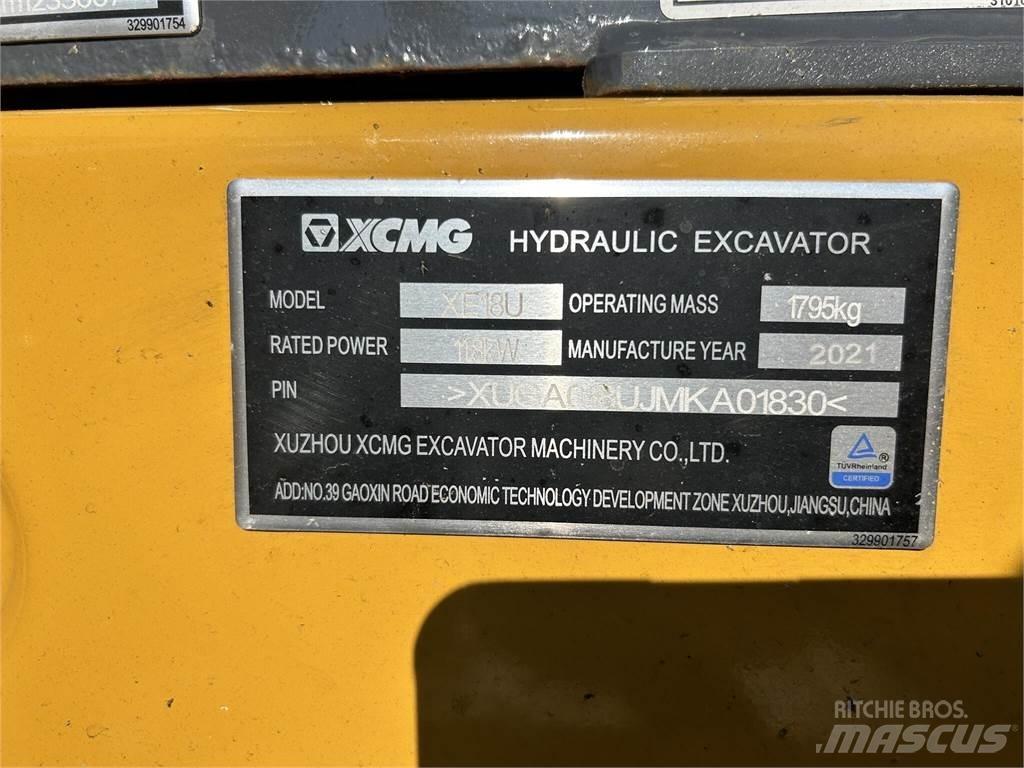 XCMG XE18U Mini excavators < 7t (Mini diggers)