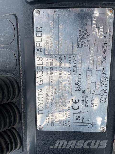 Toyota 42-7FGF15 LPG trucks