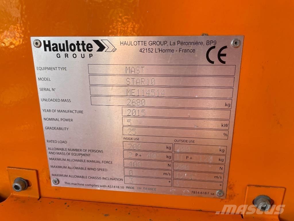 Haulotte Star 10 Used Personnel lifts and access elevators
